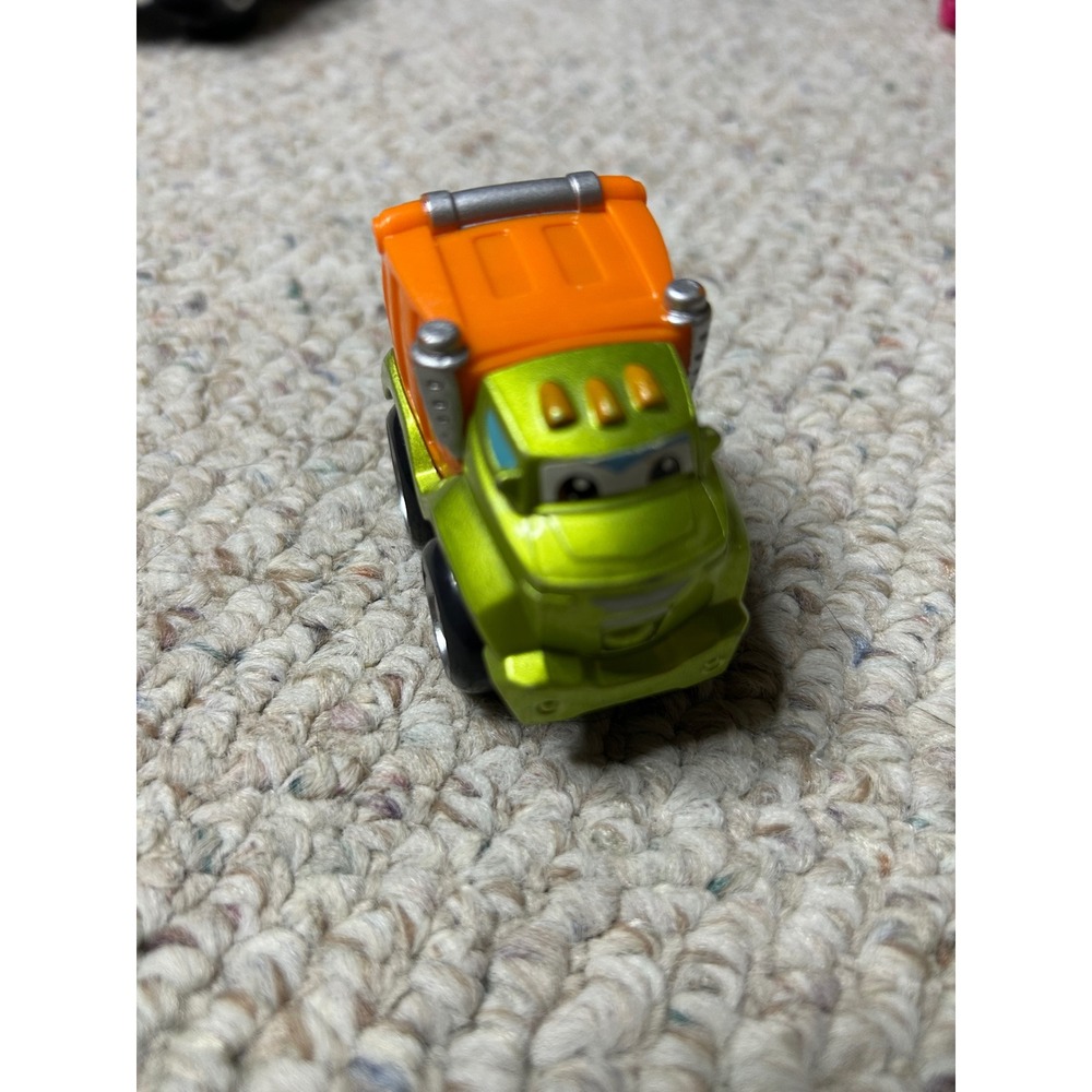 Tonka Chuck & Friends Garbage Truck‎ Lime Green Orange Diecast Toy 2011 Hasbro